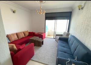Khu vực ghế ngồi tại Assilah, briech logement vue sur mer