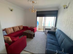 Khu vực ghế ngồi tại Assilah, briech logement vue sur mer