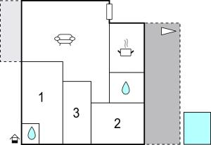 The floor plan of Gorgeous Home In Pozzallo