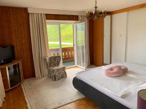 Postel nebo postele na pokoji v ubytování Haus Wilhelm