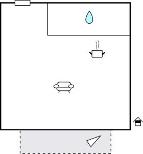 The floor plan of Lovely Apartment In Arpiola-Pianturcano