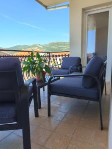 Balkón nebo terasa v ubytování Apartmani Ljubica