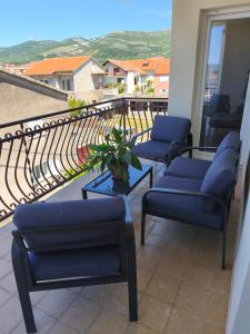 Balkón nebo terasa v ubytování Apartmani Ljubica