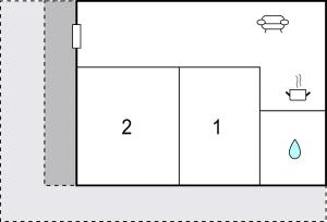 The floor plan of Stunning Home In Marina Di Lizzano