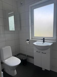 Koupelna v ubytování Lomma Camping