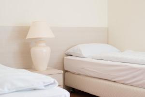 Postel nebo postele na pokoji v ubytování Hotel Maximilian