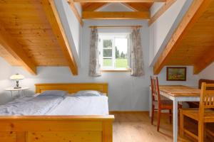 Posteľ alebo postele v izbe v ubytovaní Apartmány U Šakala