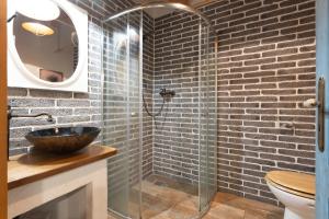 Kúpeľňa v ubytovaní Apartmány U Šakala