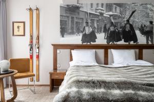 Posteľ alebo postele v izbe v ubytovaní Folk & Art Krupówki 25