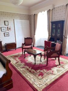Posezení v ubytování CastleHacket House