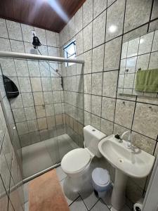 Koupelna v ubytování Pousada Lavramor + 37 fotografií