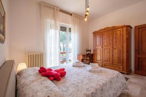 Letto o letti in una camera di Villa Casa Gemelli