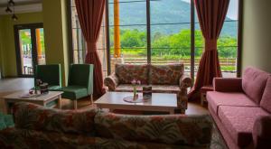A seating area at Irene's Resort