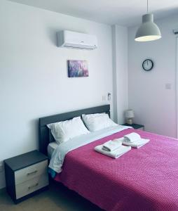 Postel nebo postele na pokoji v ubytování Cyprus Penelope