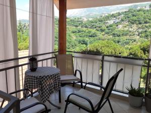 Balkón nebo terasa v ubytování Borov Apartment