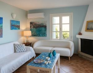 Posezení v ubytování Villa Il Paradiso Andros