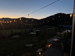 山景或在露营地看到的山景