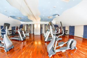 Fitness centrum a/nebo fitness zařízení v ubytování Victoria Hotel
