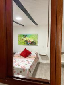 Postel nebo postele na pokoji v ubytování Casa hotel mateguadua