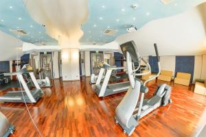 Fitness centrum a/nebo fitness zařízení v ubytování Victoria Hotel