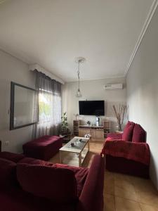 Телевизия и/или развлекателен център в ABOVE relaxing view and vibes!