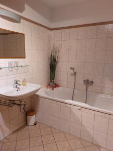 Koupelna v ubytování Penthouse Aineckblick + 37 fotografií