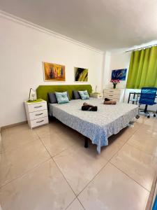 Postel nebo postele na pokoji v ubytování Аpartment 1 bedroom center of Las Americas El Dorado