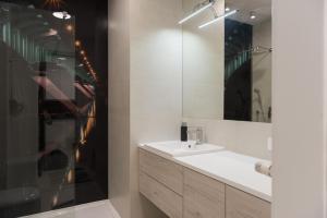 Kúpeľňa v ubytovaní Apartament Kapelanów