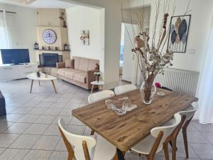 Posezení v ubytování ENDLESS BLUE Lovely Apartment