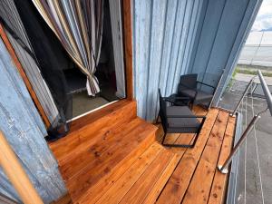 Μπαλκόνι ή βεράντα στο BOHO Apartment Vintage nähe Salzburg