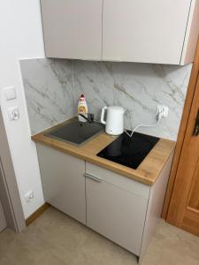 Η κουζίνα ή μικρή κουζίνα στο Pensjonat Przystań