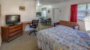 TV a/nebo společenská místnost v ubytování Richard's Pet Friendly Motel