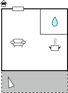Půdorys ubytování Apartmani Keran