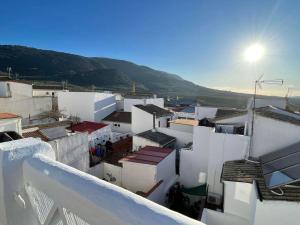 a view of a group of buildings from a balcony at Juanita La Larga in Doña Mencía
