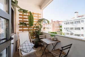 Μπαλκόνι ή βεράντα στο Sol ao Rato - Sunny and spacious apartment