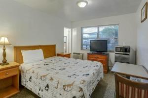 Postel nebo postele na pokoji v ubytování Richard's Pet Friendly Motel
