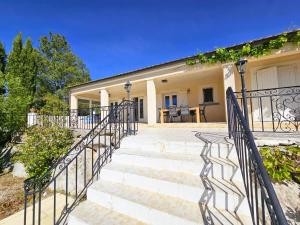 a set of stairs leading to a house at Les Hirondelles in Beaufort