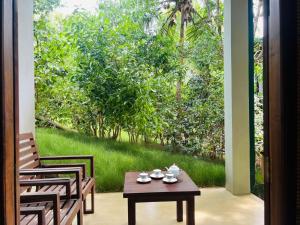 A garden outside Garcinia Leaf