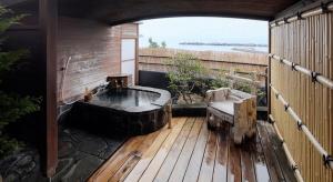 Balkon oz. terasa v nastanitvi Arujisu