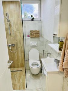 Koupelna v ubytování Sarajevo Stories Apartments Free Parking
