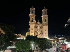 Nespecifikovaný výhled na destinaci Taxco de Alarcón nebo výhled na město při pohledu z hotelu