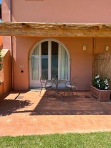 Patio nebo venkovní prostory v ubytování Agriturismo Due Comuni