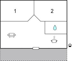 Plan piętra w obiekcie Cozy Home In Vodnjan With Wifi