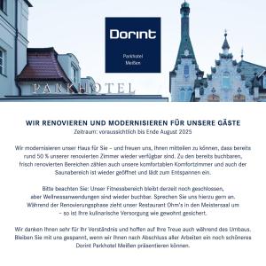 Majutusasutuses Dorint Parkhotel Meißen olev sertifikaat, autasu, silt või muu dokument