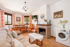 Χώρος καθιστικού στο La Casita del Garrobo