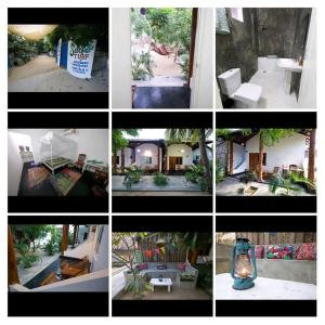 a collage of pictures of a house and a room at Surf & Turf in Arugam Bay +27 photos