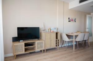 TV/trung tâm giải trí tại Apartamento Casa Gallardo