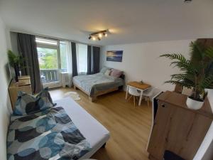 Postel nebo postele na pokoji v ubytování Apartment Auszeit Strobl