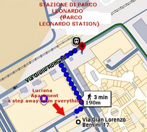 a map of the location of la palapa in lompoc at Luciana Apt - 3 min train to FCO Airport & Fiera in Fiumicino