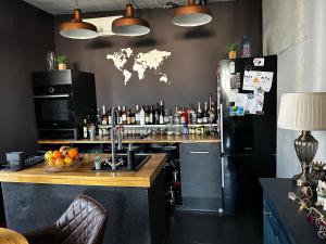 Nápoje v ubytování Penthouse studio Lola New Belgrade